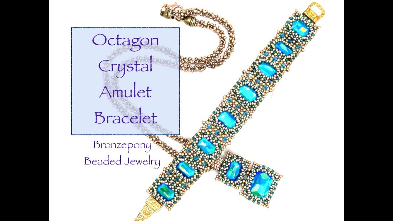 Octagon Crystal Amulet Bracelet