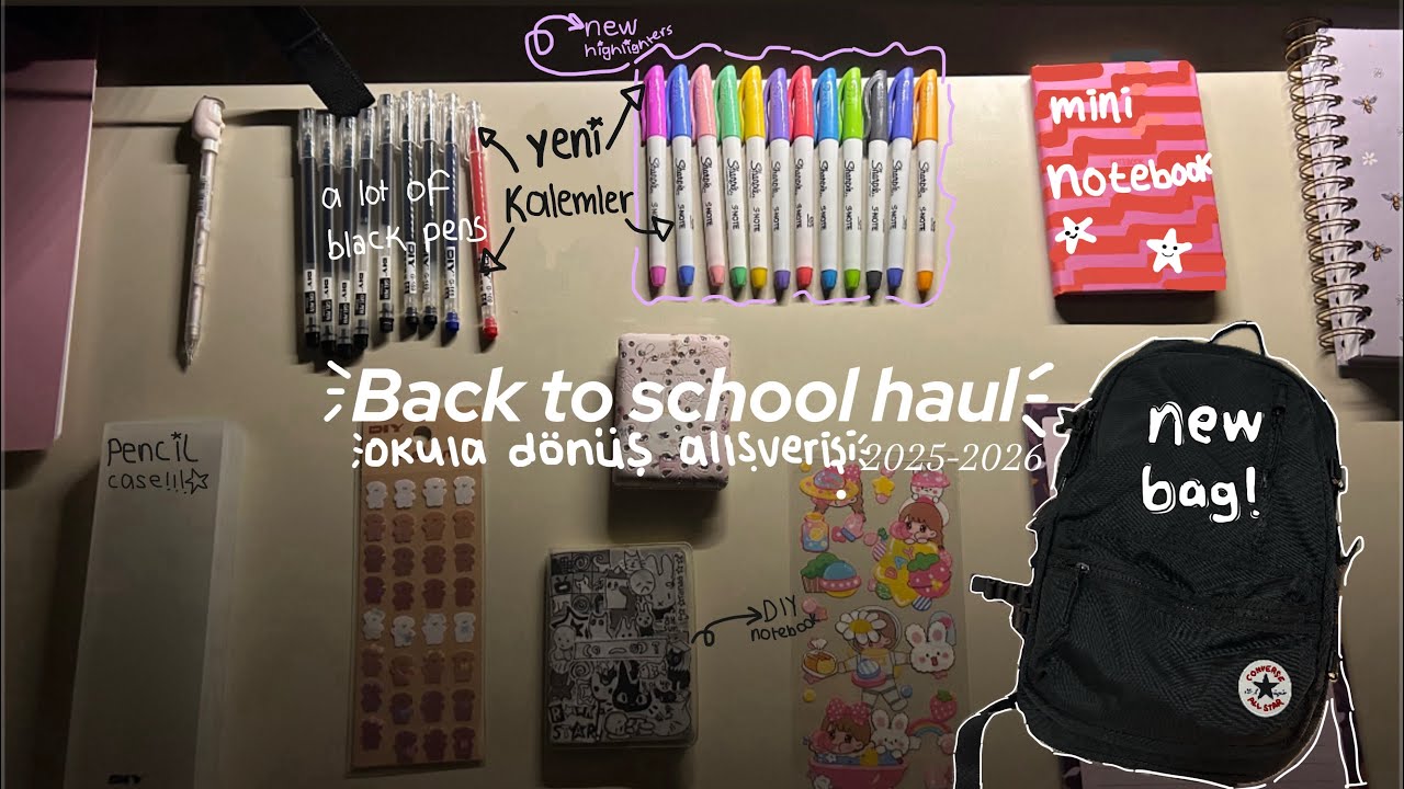 2025-2026 okula dönüş alışverişim 𐔌՞. .՞𐦯  |back to school haul 𐔌՞. .՞𐦯 |#reklam değil