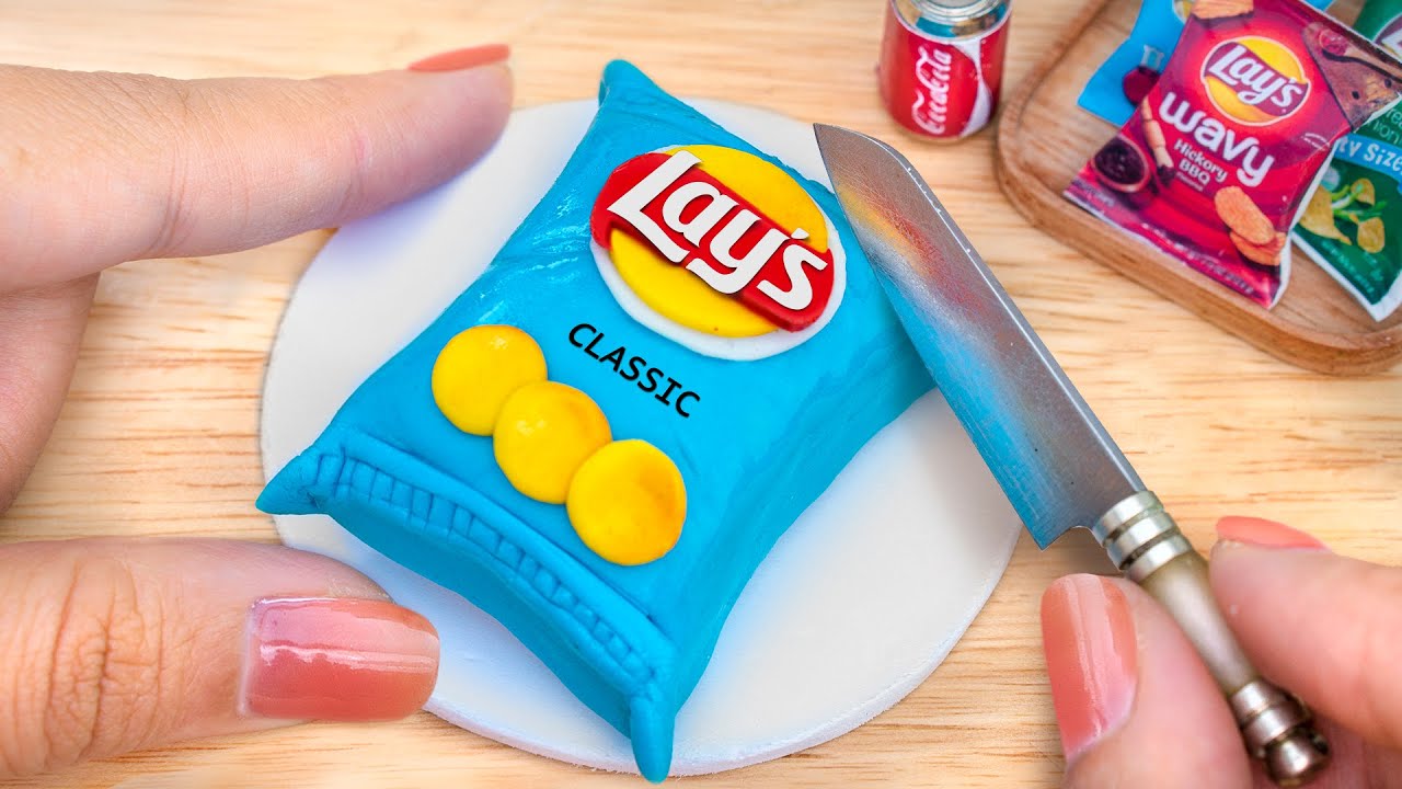 So Yummy Realistic Miniature Lay's 3D Рецепт украшения торта - Удивительная идея украшения торта