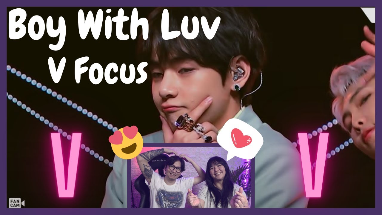 [입덕직캠] 방탄소년단 뷔 직캠 4K ‘작은 것들을 위한 시 (Boy With Luv)’ (BTS V FanCam) | REACTION