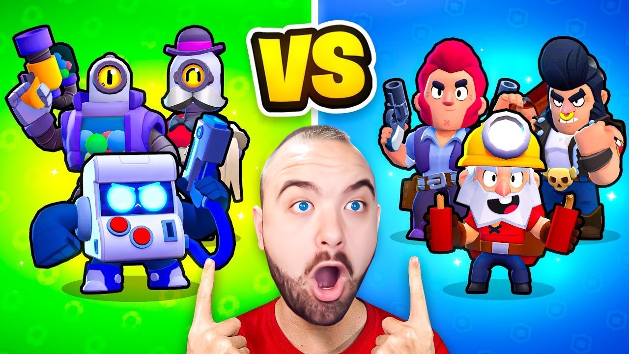 KOJI SU JAČI BRAWLERI ROBOTI PROTIV LJUDI U BRAWL STARSU?! :O