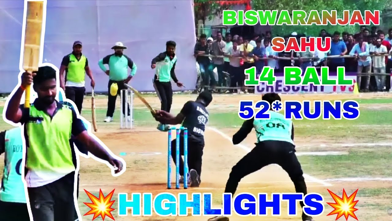 Biswaranjan Sahu Batting 💥Danger Batting Chinu 🏏14Ball 52*Runs💥Credit By @cricketcarlson 