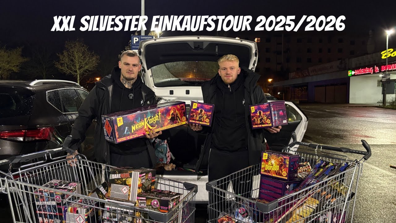 XXL SILVESTER EINKAUFSTOUR MIT @MrPyroManager @ROTKNALL ❤️🎆😍