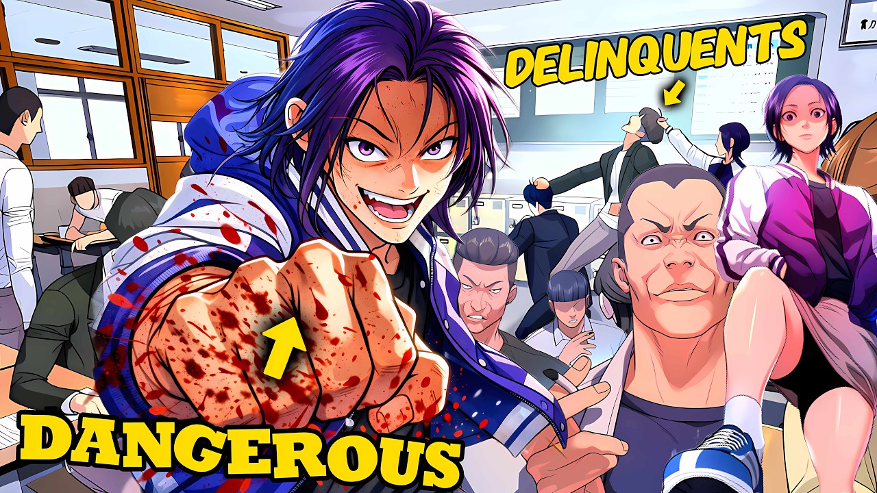 She Beats Up 1,000 Delinquents Daily… But BLUSHES Around One Man! | Manhwa Recap