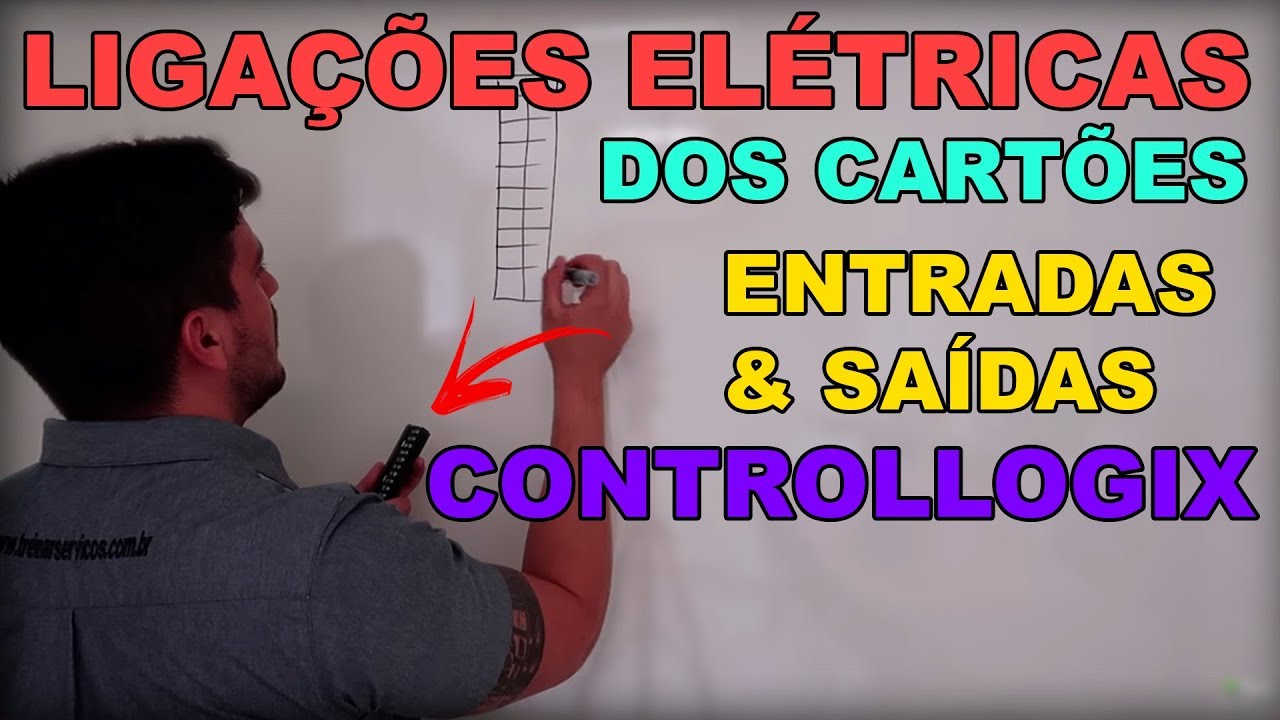 Ligações elétricas dos Cartões de entrada e saída (Controllogix - Aula 03)