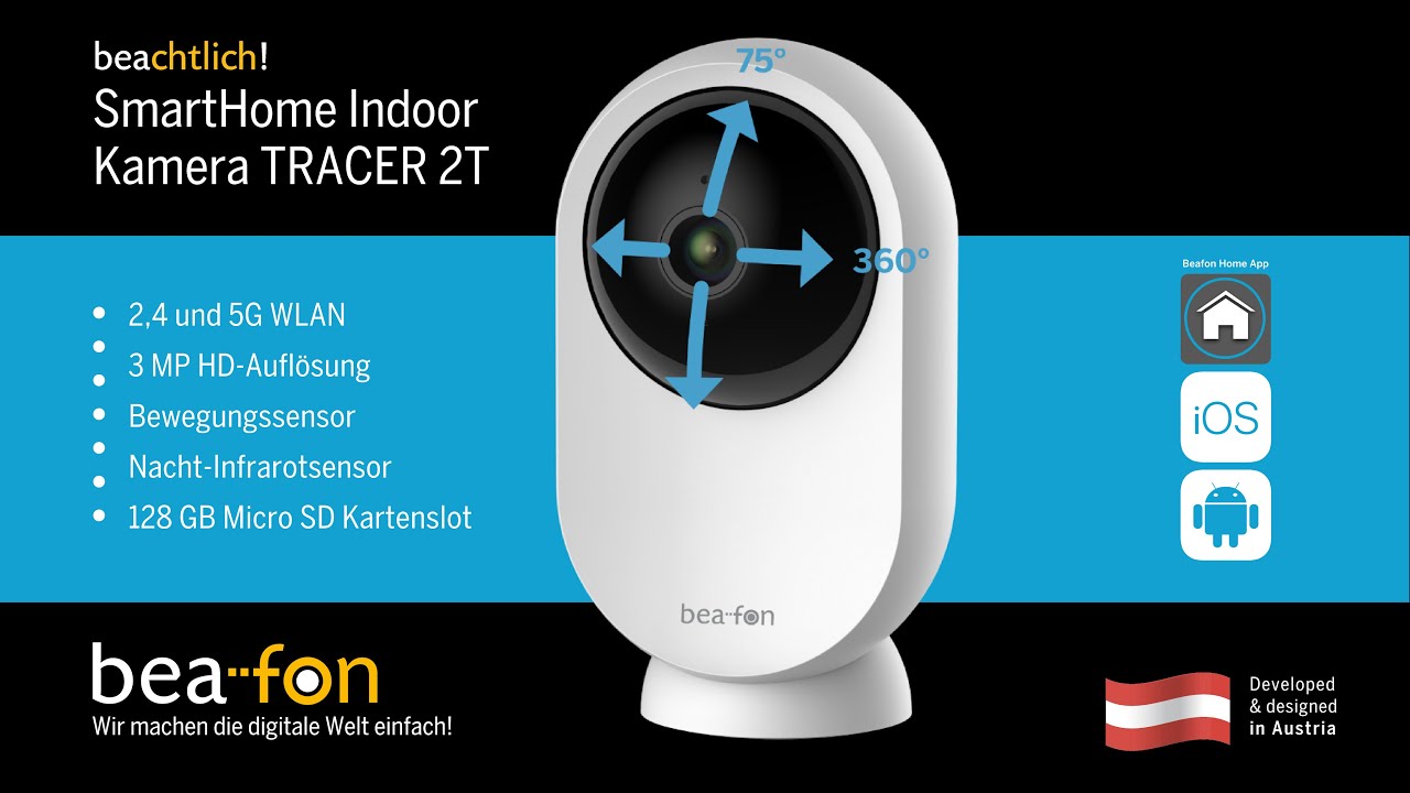 beafon Smart Home Indoor Kamera Tracer 2T Smarthome