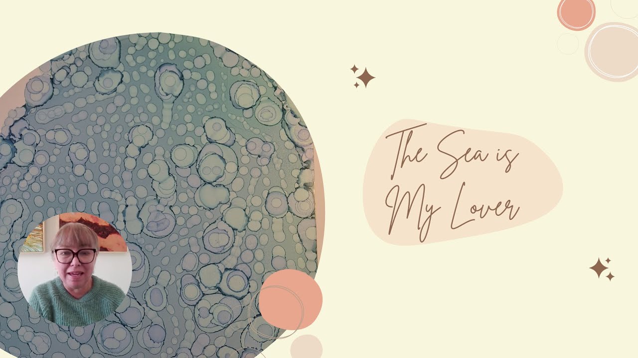 THE SEA IS MY LOVER by Elizabeth Marshall Abstract Coastal Vibe Affordable Calming Art