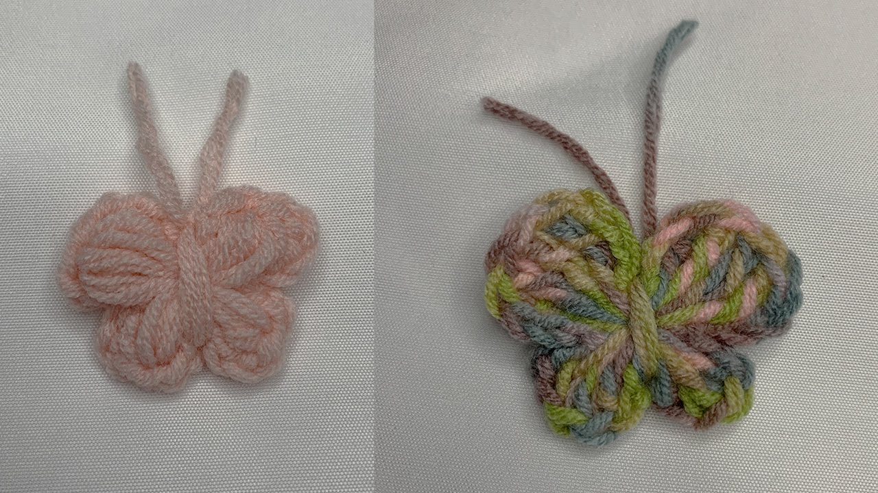 超简单的两种钩针蝴蝶｜新手也能一次成功 🦋 | How to Crochet a Butterfly｜钩针蝴蝶
