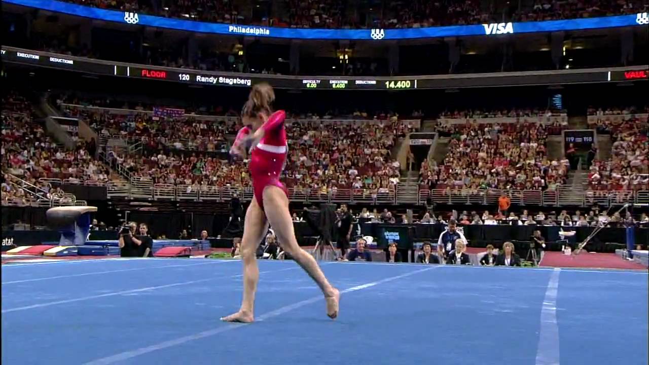 Mattie Larson - Floor Exercise - 2008 Olympic Trials - Day 2