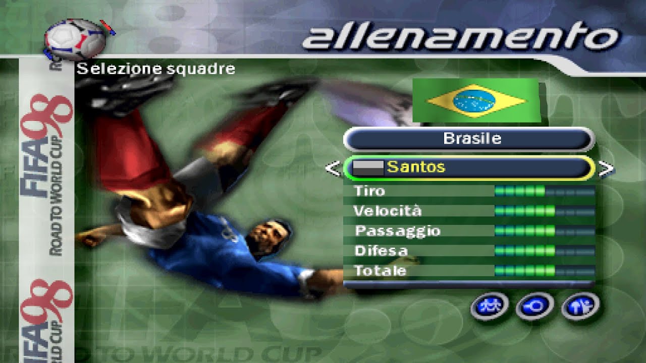 statistiche dei giocatori del santos su fifa 98