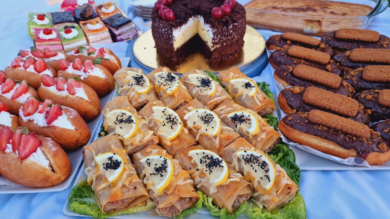 شهيوت حمقو صحاباتي🤷‍♀️ بيني بزوج مداقات بعجينة وحدة لدتهم رووعة😋مملحات بحشوة خطيرة👌طرطة عجيبة ولديدة