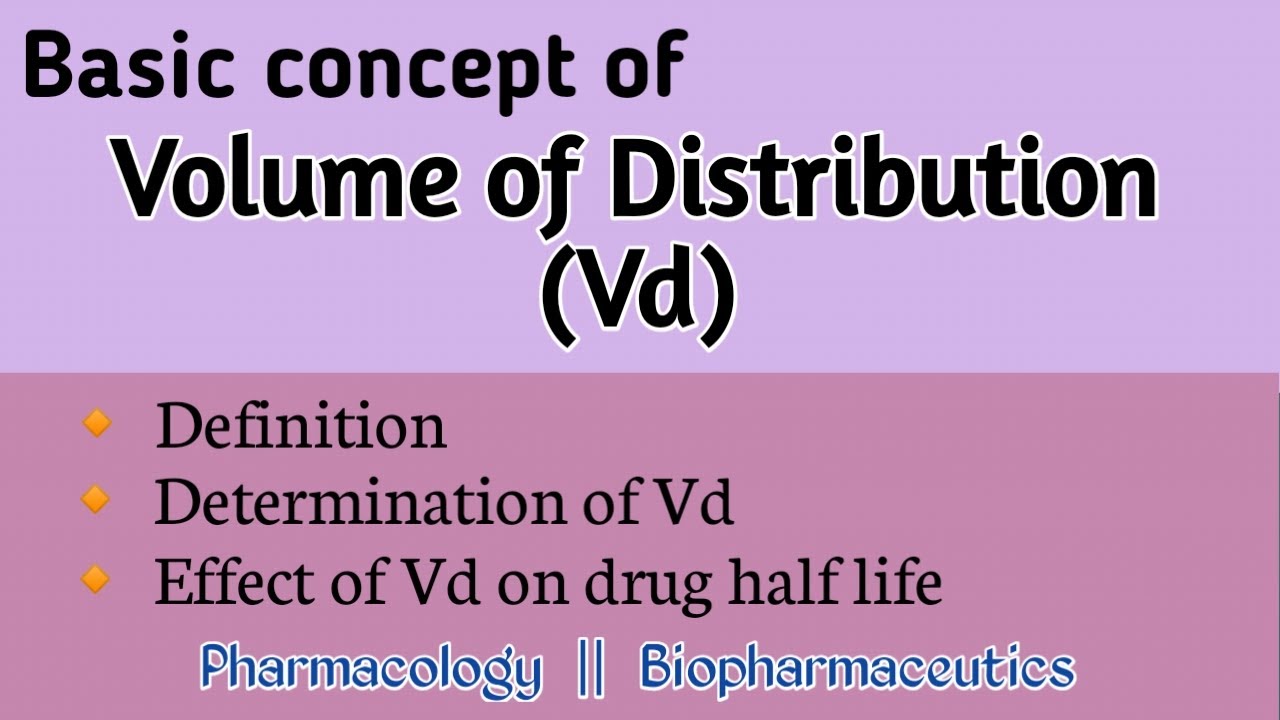 Volume of distribution (Vd) in pharmacokinetics