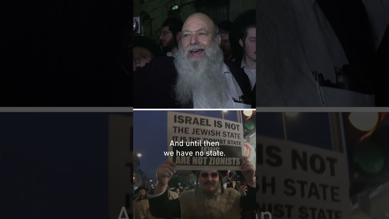 Ultra Orthodox Jews rally against the state of Israel on the 78th anniversary of Israel&rsquo;s creation