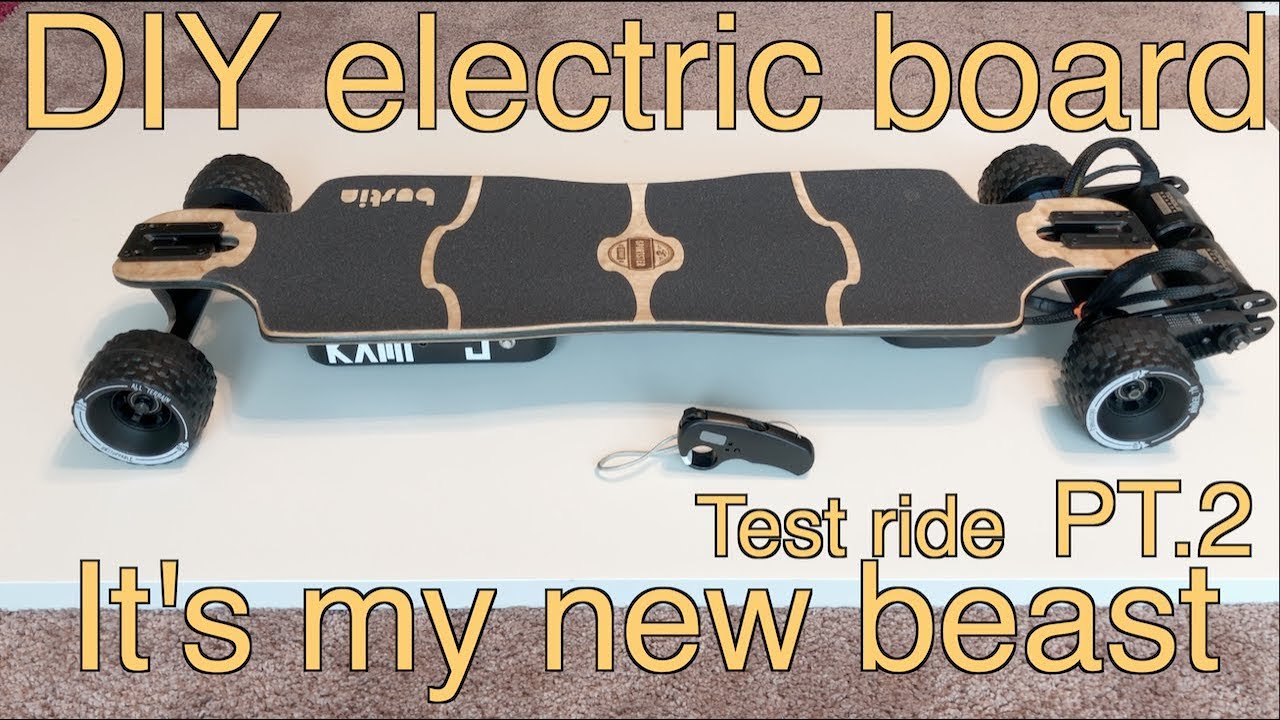 #59 DIY electric board 전동보드 - It's my new beast pt.2 (test ride)