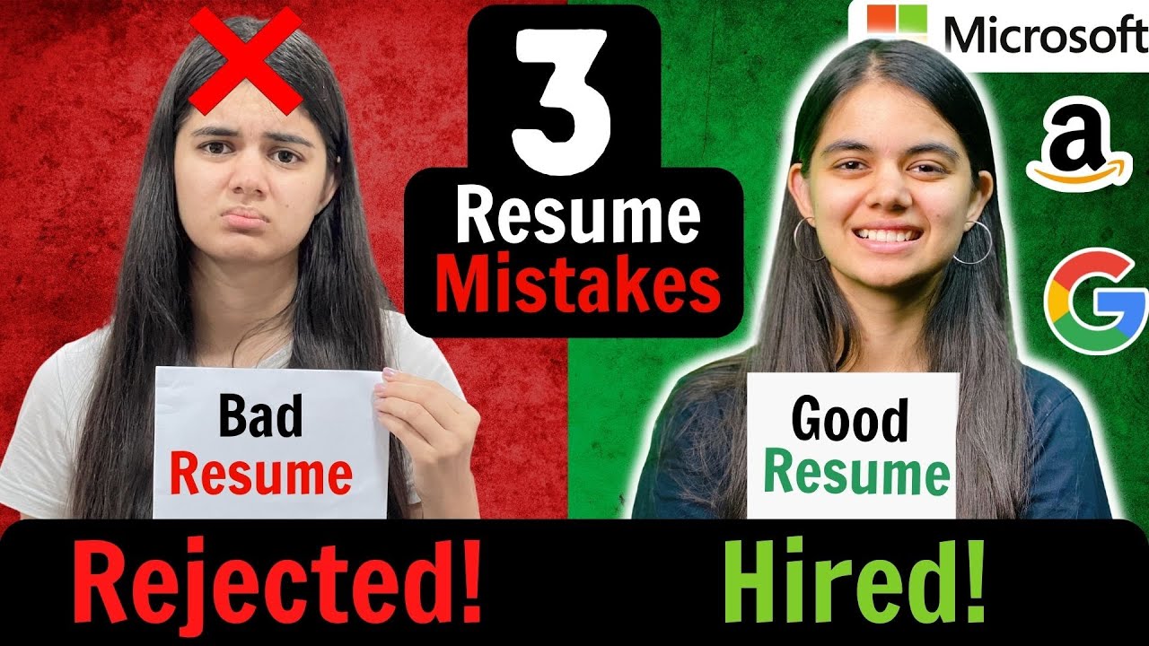 3 Resume Mistakes you must avoid | Why is your resume getting Rejected?