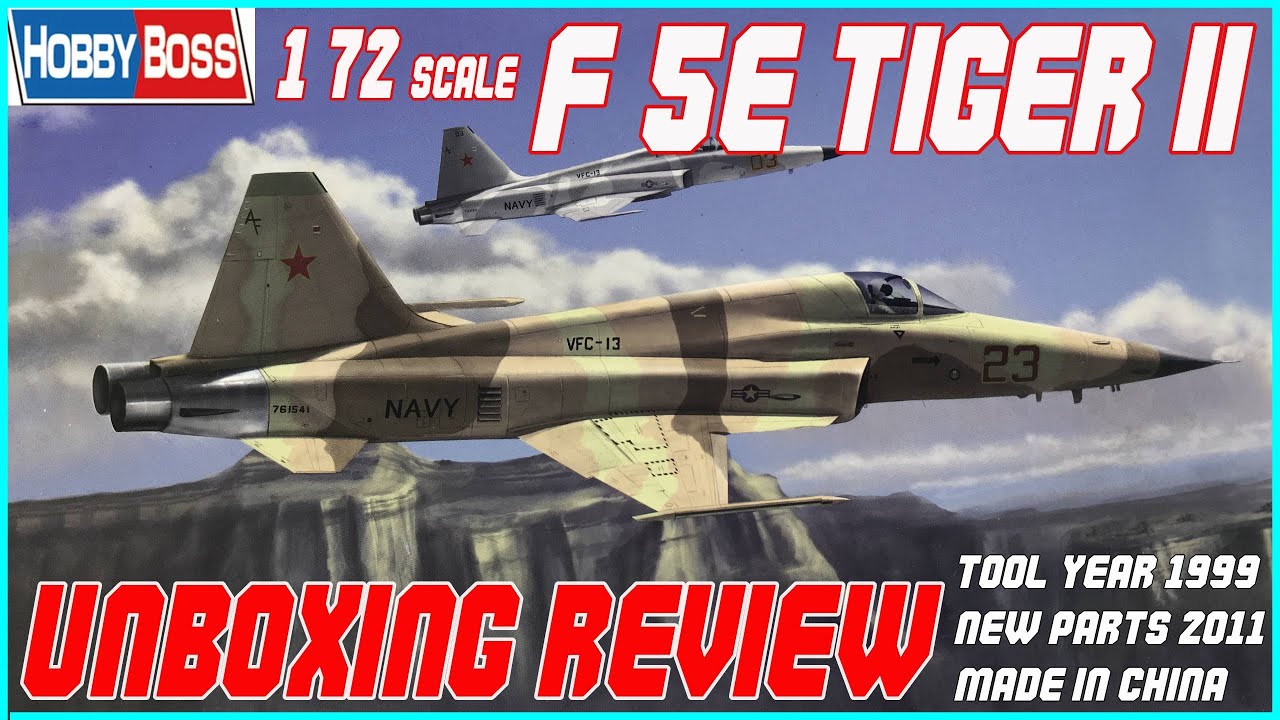 HOBBY BOSS 1/72 F-5E TIGER II UNBOXING REVIEW