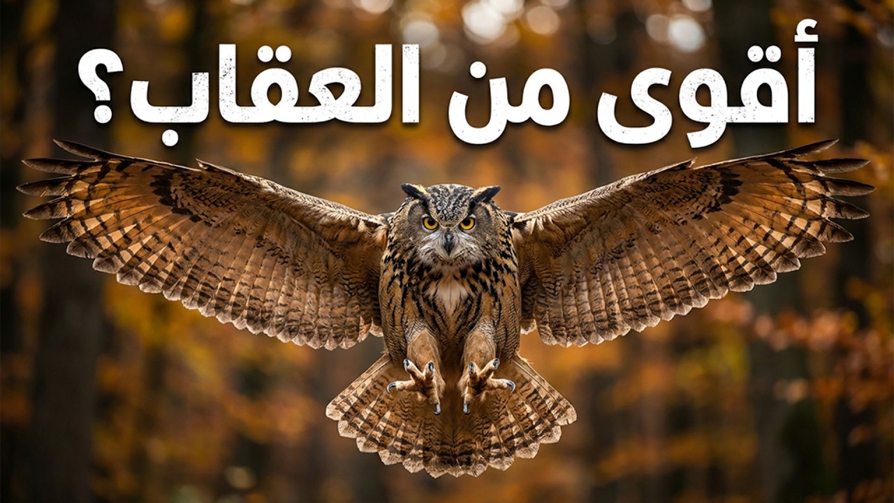 أقوى بومة في العالم.. القناص الذي لا يخطئ هدفه أبداً! 🦉🔥