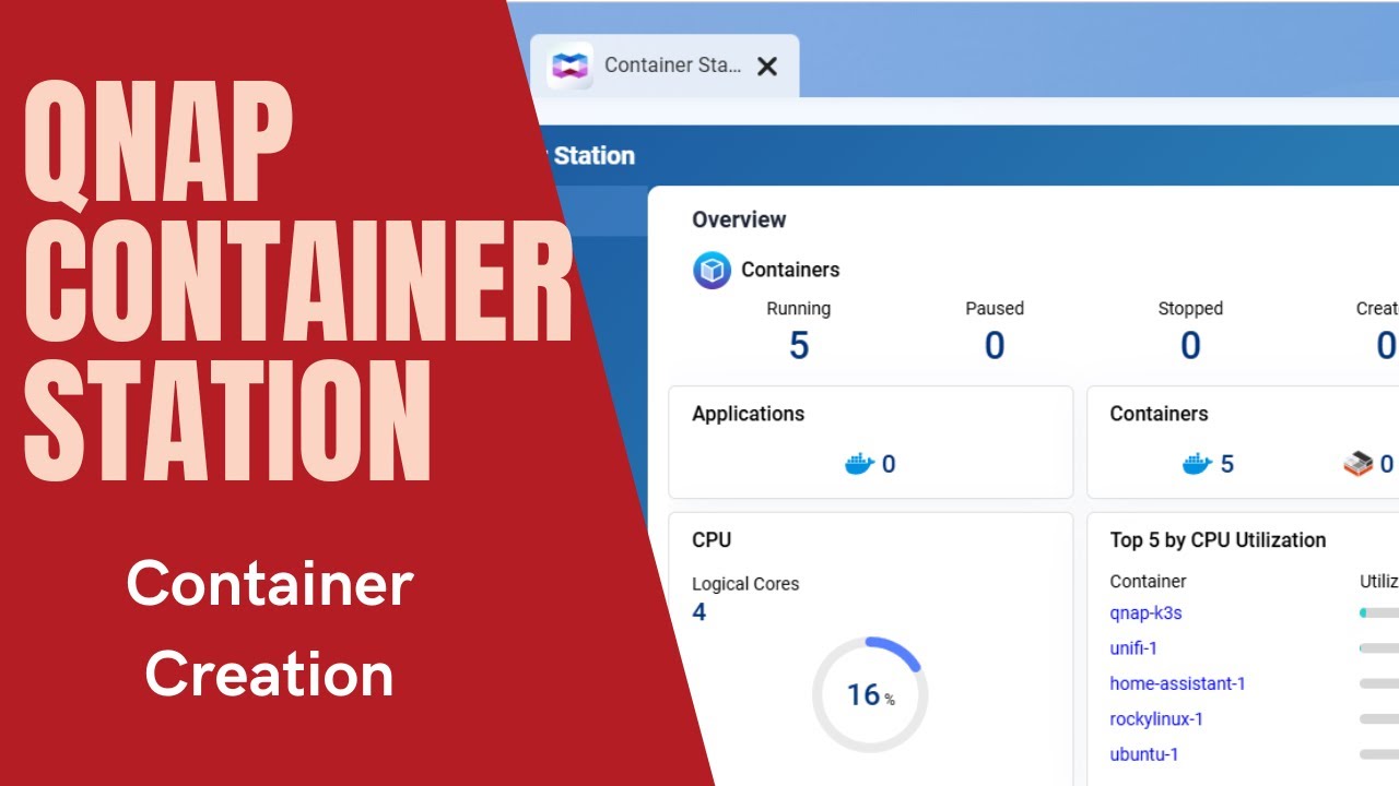QNAP Container Station   Container Creation Finished