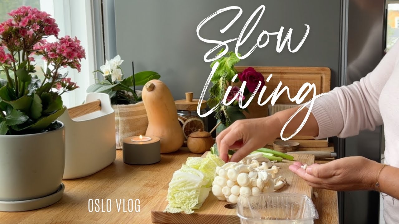 Slow Living Vlog | Cozy Coffee, Grocery Delivery | Oslo Saunas Walk & Tempura lunch 