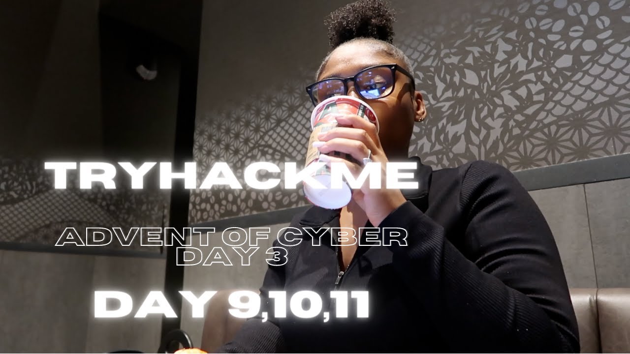 HACKING VLOG: STARBUCKS / TRYHACKME / ADVENT OF CYBER DAYS 9 - 11 / WIRESHARK, NMAP, MS SQL SERVER