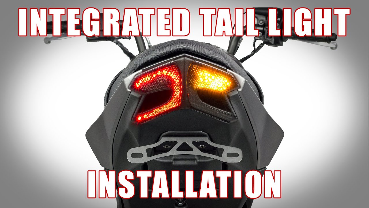 How to install an Integrated Tail light on a Kawasaki Z125 by TST Industries