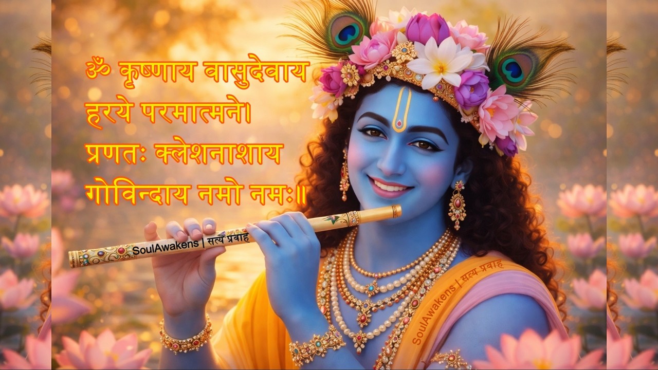 कृष्णाय वासुदेवाय हरये परमात्मने | 21 times Krishnaya Vasudevaya Haraye | Powerful Krishna Mantra