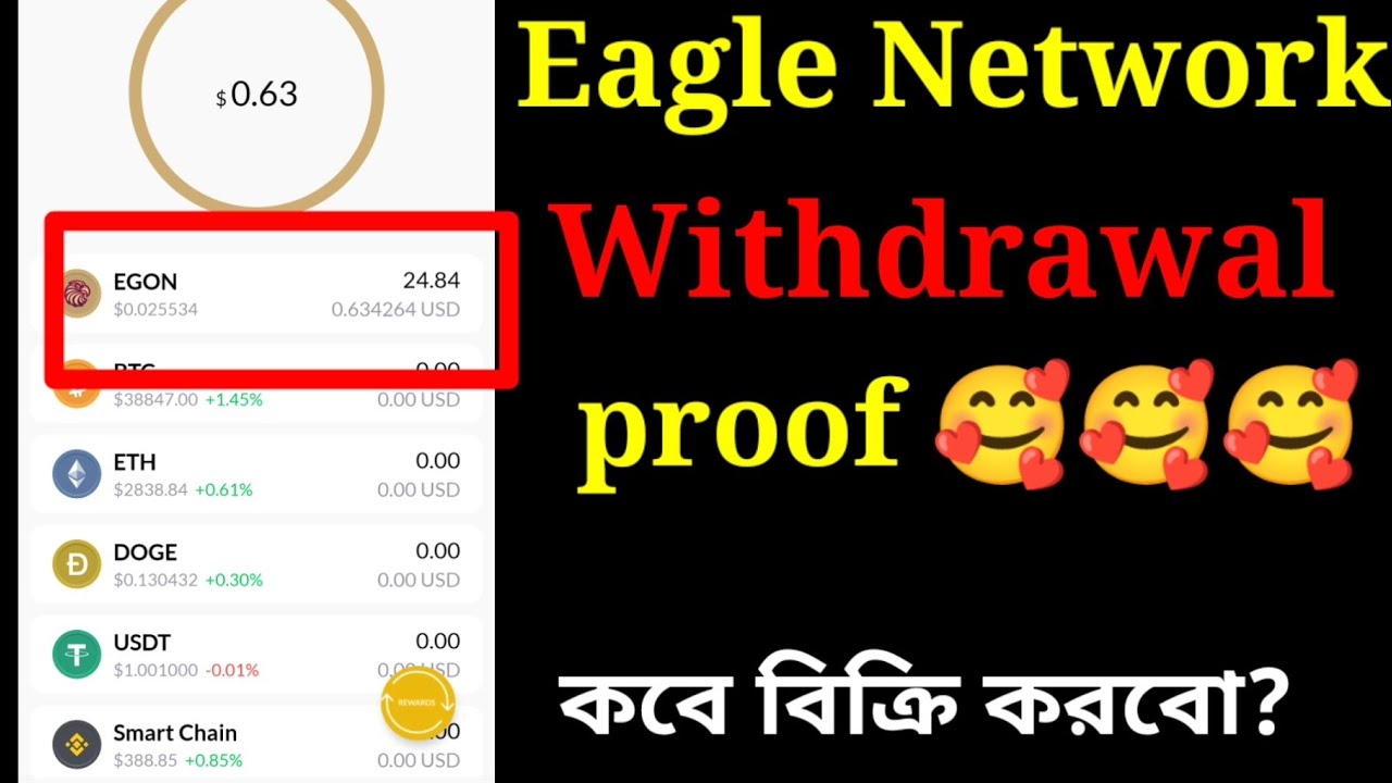 Eagle network withdraw Proof | এর দাম কতো? | কবে বিক্রি করলে দাম পাবেন?