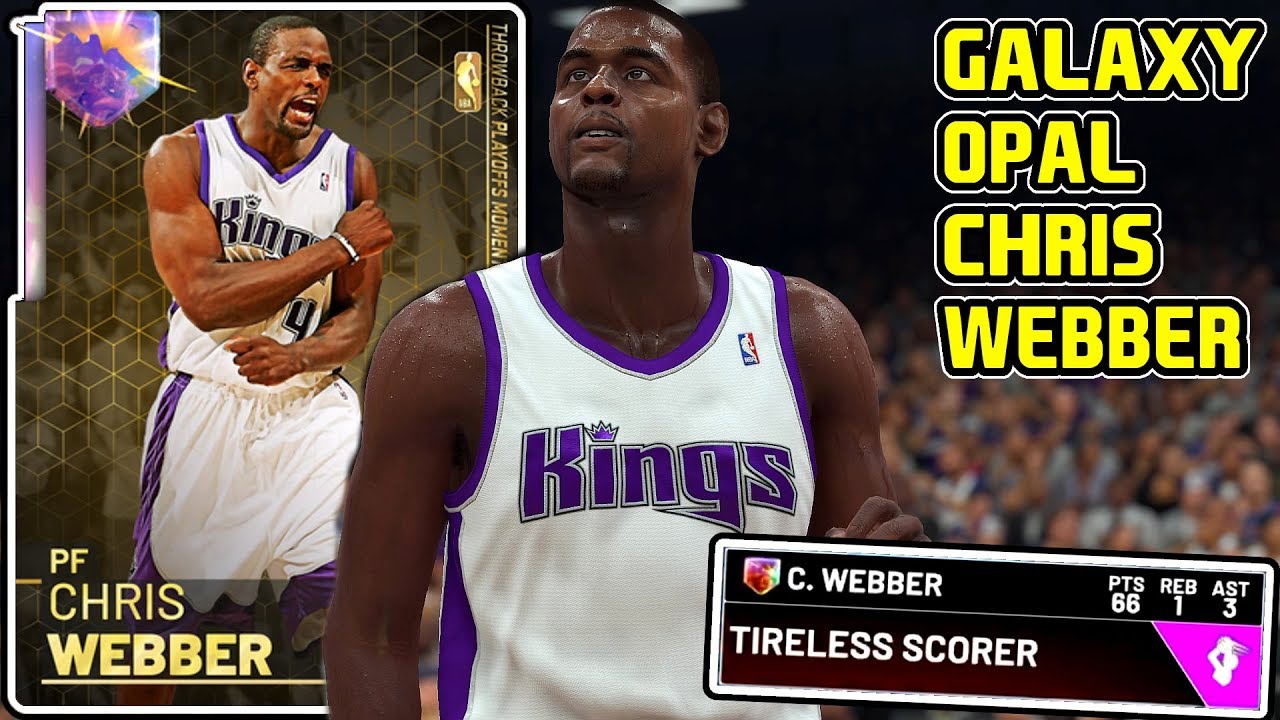 GALAXY OPAL CHRIS WEBBER 66PT GAMEPLAY! IS HE WORTH IT? NBA 2k19 MyTEAM