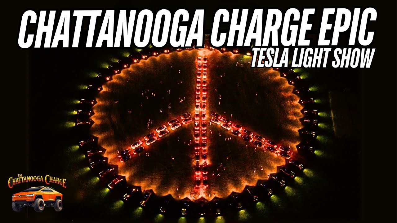 Chattanooga Charge EPIC Tesla Light Show
