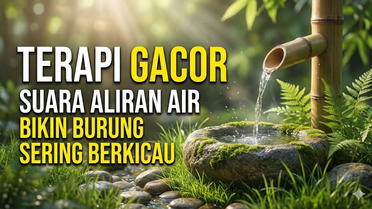 Suara Sungai Alam 🌿 Bantu Redakan Stres & Merangsang Kicau Burung