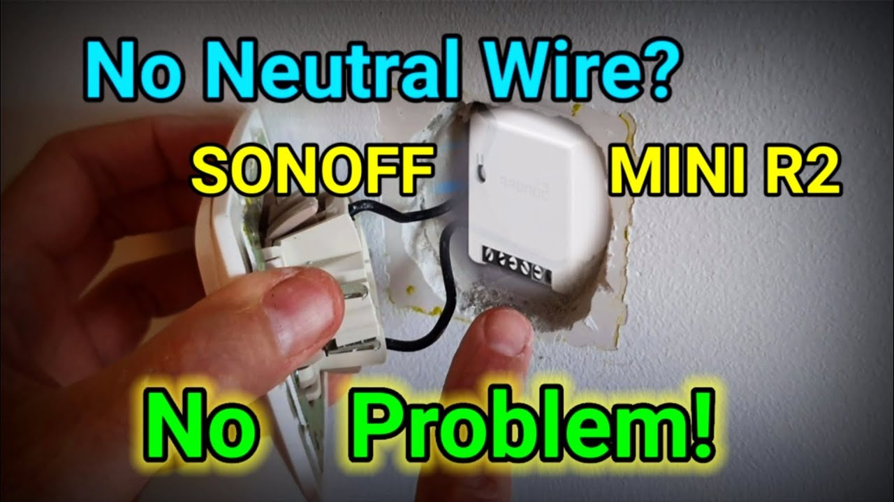 Sonoff mini Hack. Нет нейтрали? За выключателем света. Без проблем! Нет фазного провода! #Electro...
