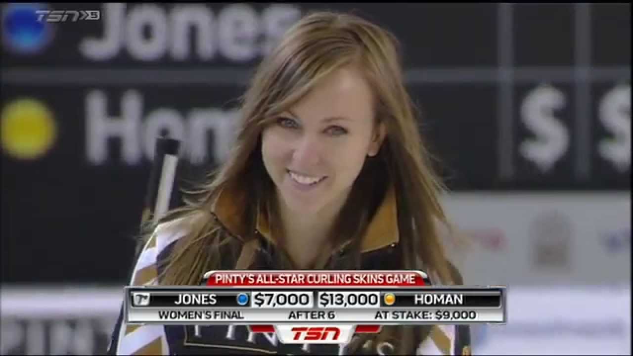There it is skill shot Rachel Homan