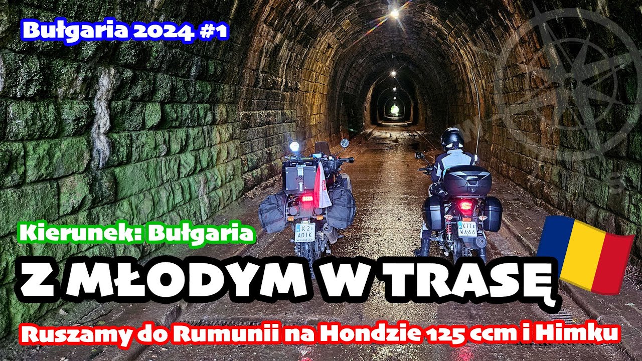Z młodym w pierwszą trasę 🇷🇴🇧🇬 Ruszamy do Rumunii na Hondzie 125 ccm i Himku | Bułgaria 2024 odc. 1