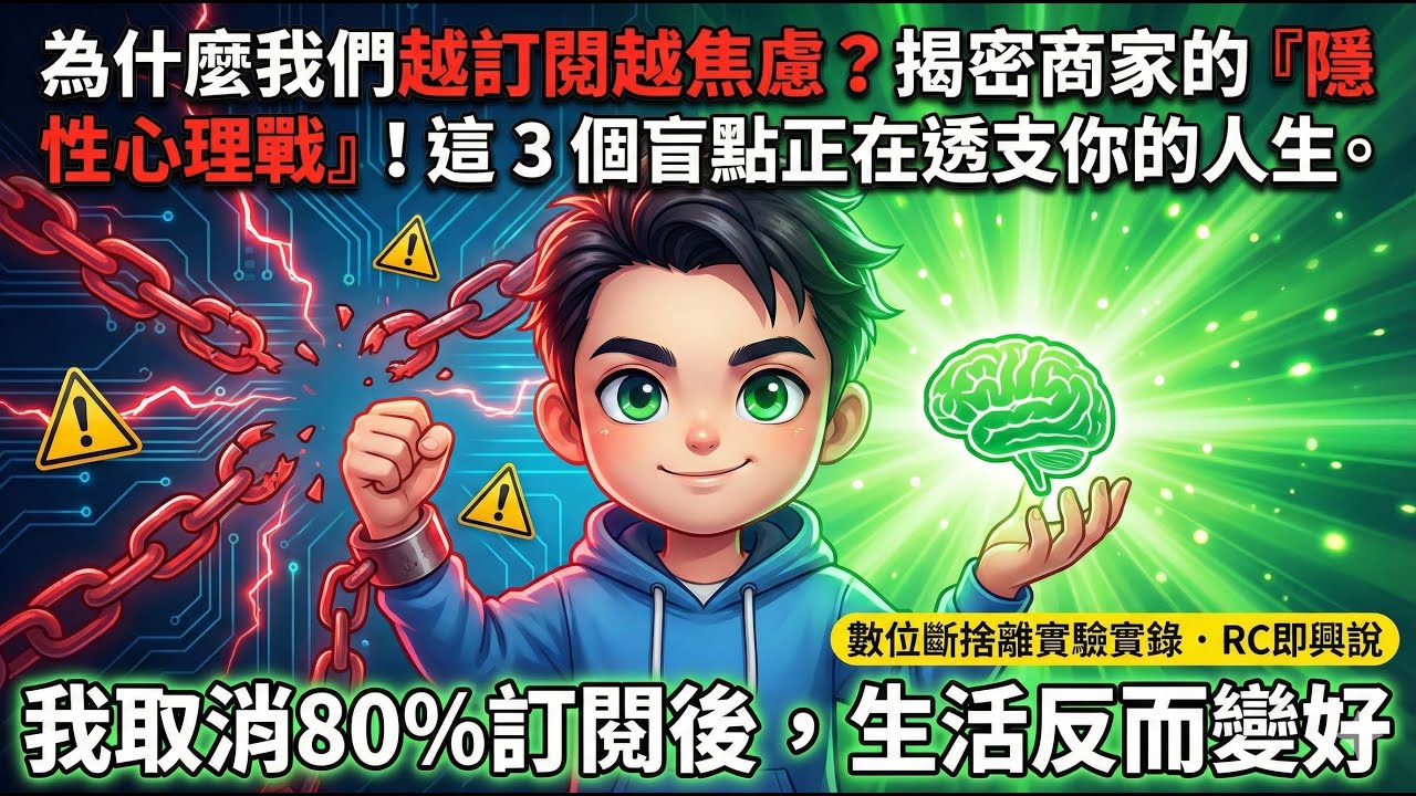 越訂閱越焦慮？揭秘商家的「隱性心理戰」！這3個盲點正在透支你的人生