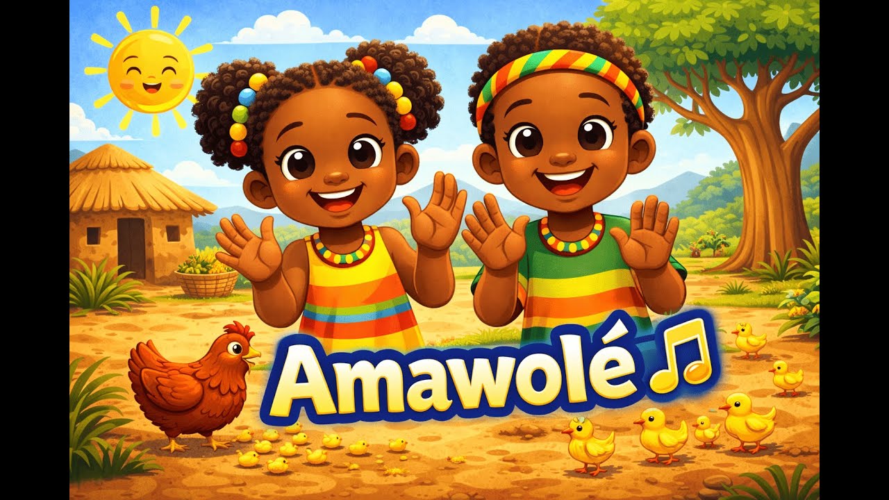 Amawolé 🎵  Comptine Africaine Enfant | Chanson Afro Kids
