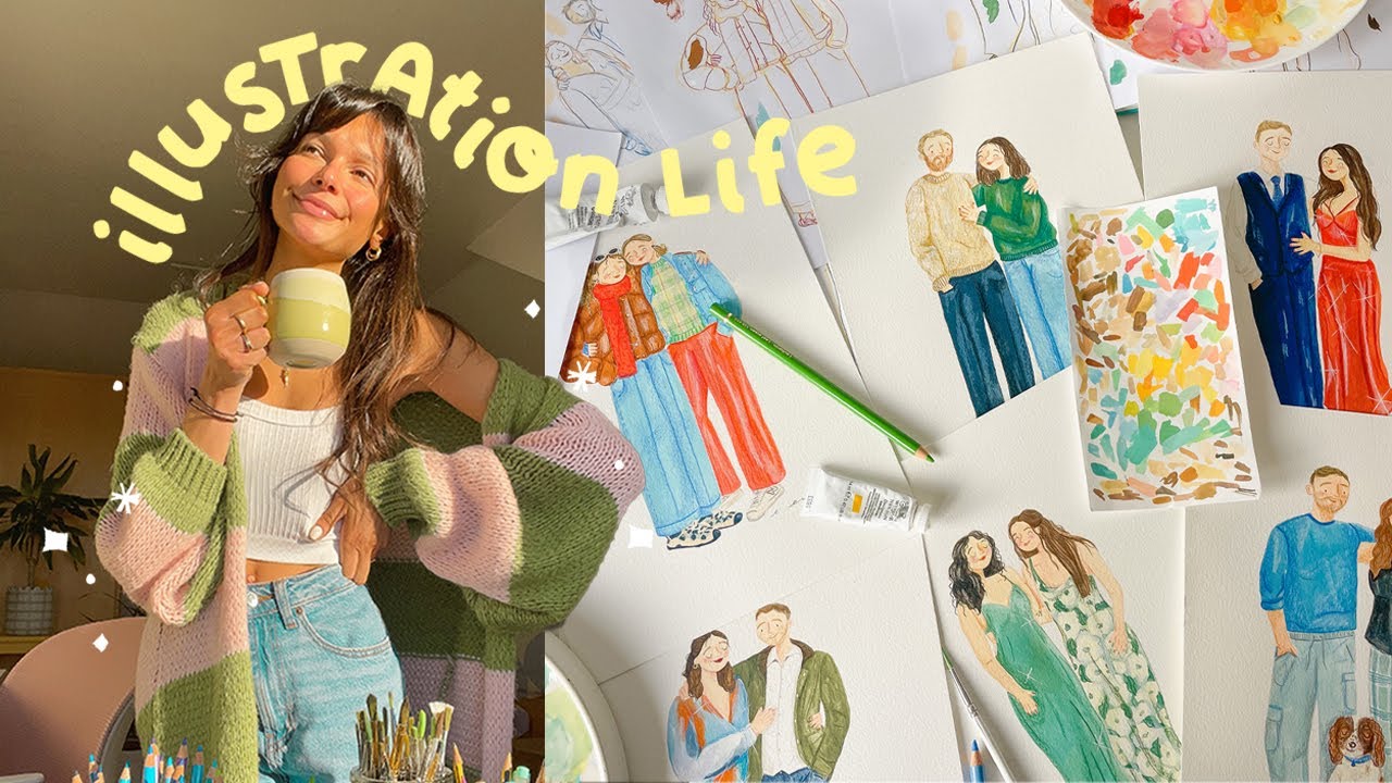 Illustration life ✿ client projects, painting commissions, wrapping orders