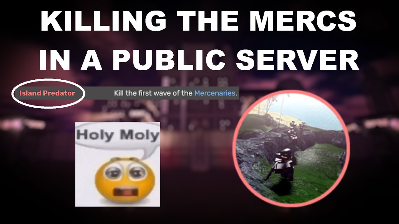 Isle | Killing The Mercenaries In A Public Server | The Predator Badge