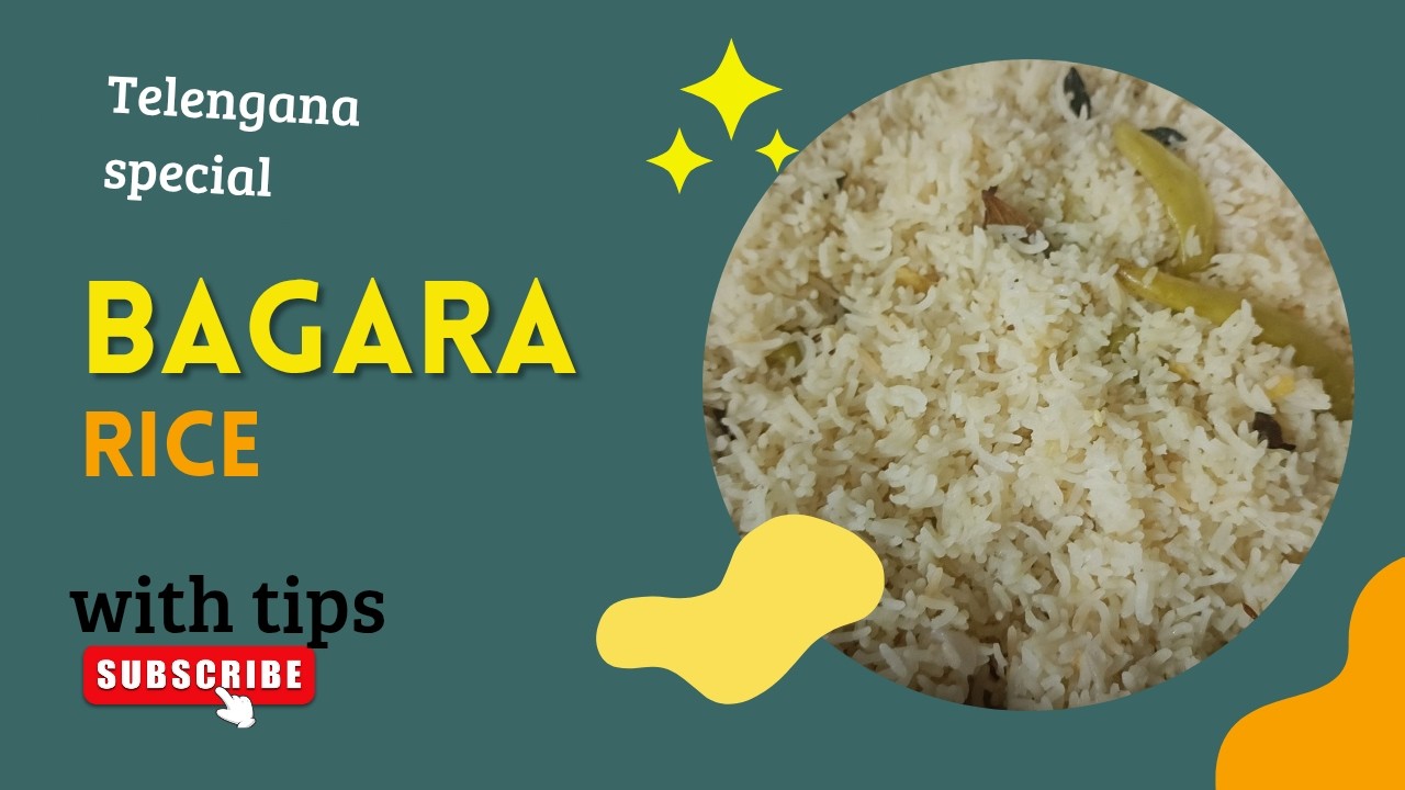 Telengana style perfect Bagara rice/🍚 with perfect tips/ subscribe for more 😊/ Do follow guys/