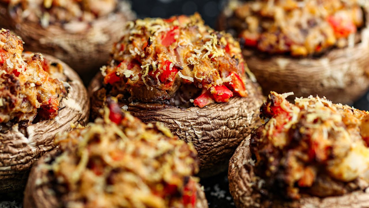 How to Air Fry Stuffed Mushrooms | Use this for stuffing!