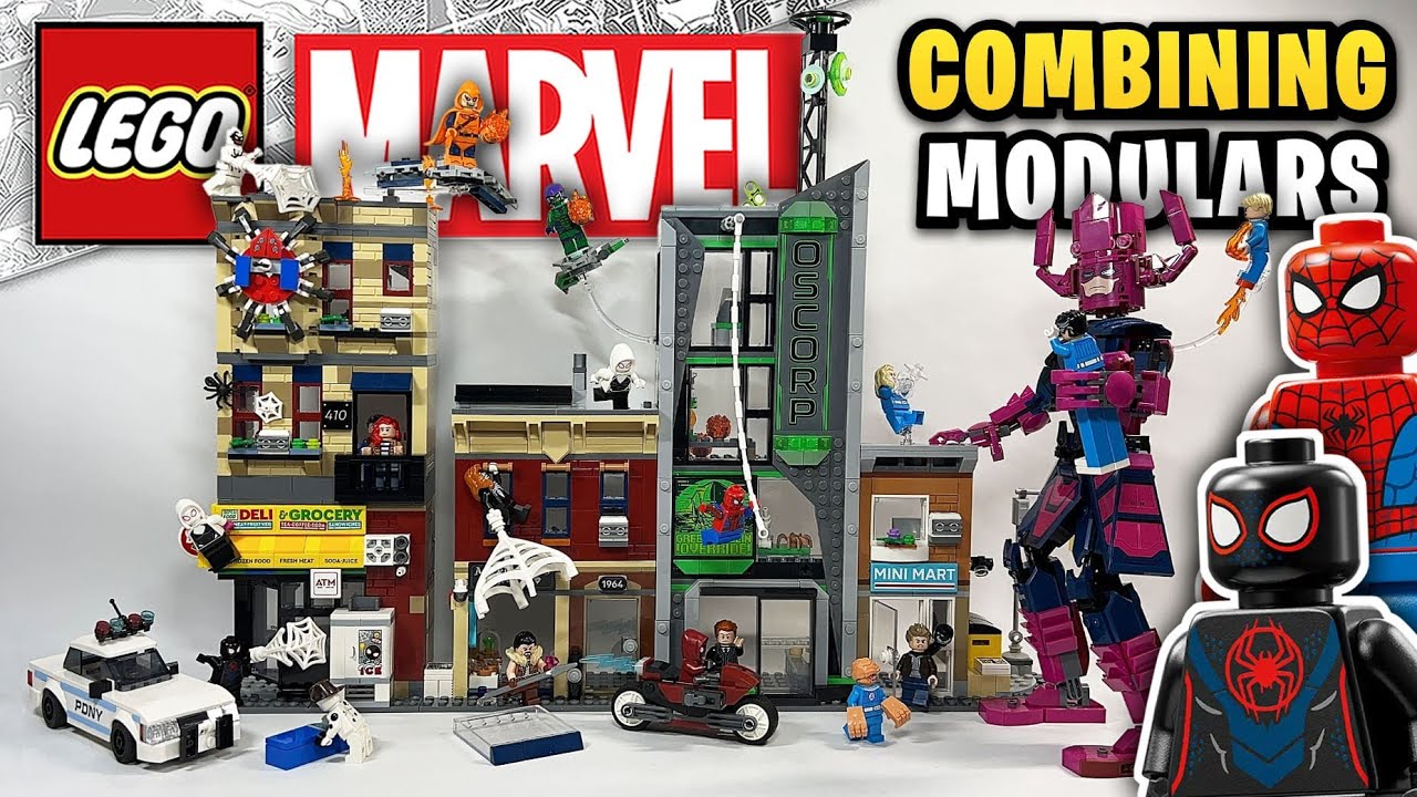 Combining EVERY LEGO Marvel Mini Modular Building Sets