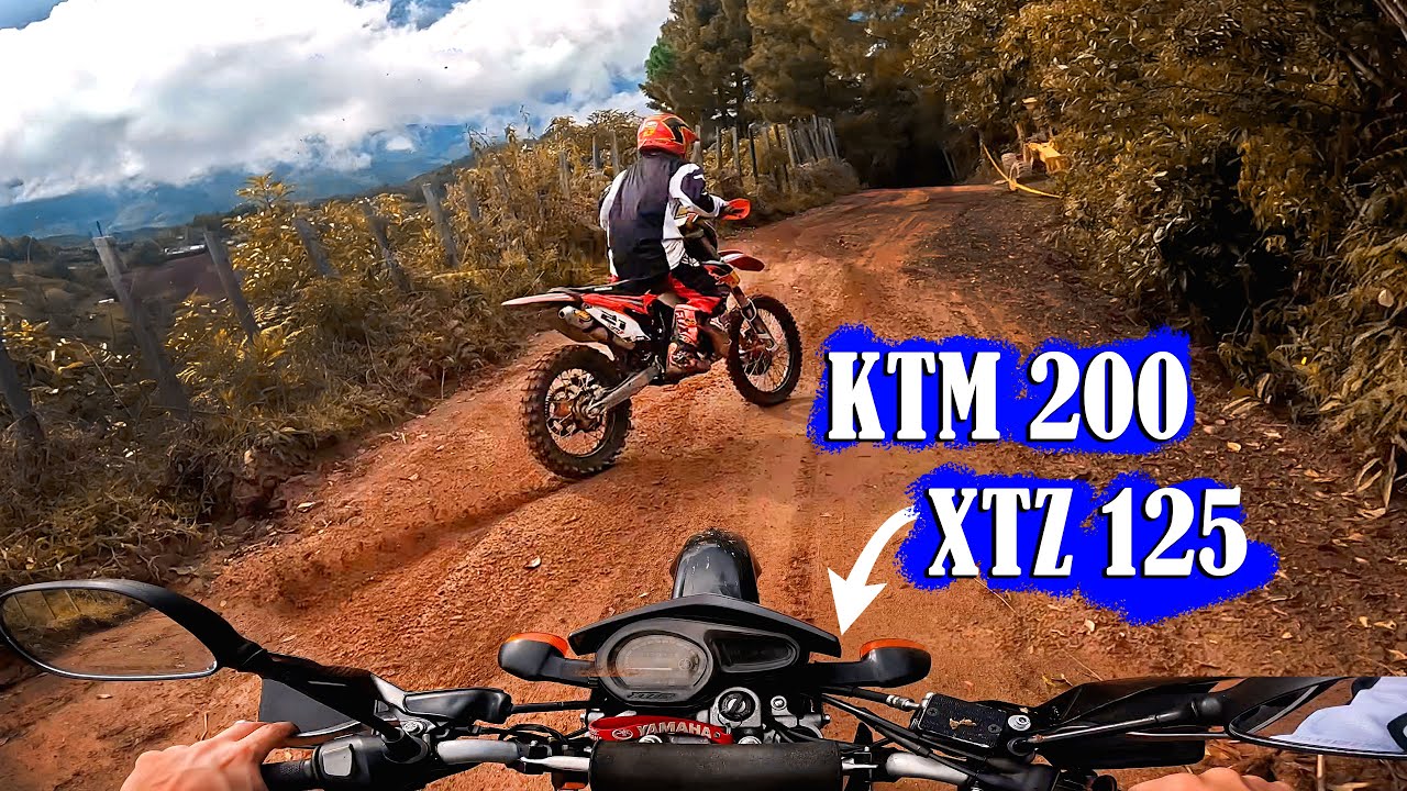 XTZ 125 en off road | KTM 200