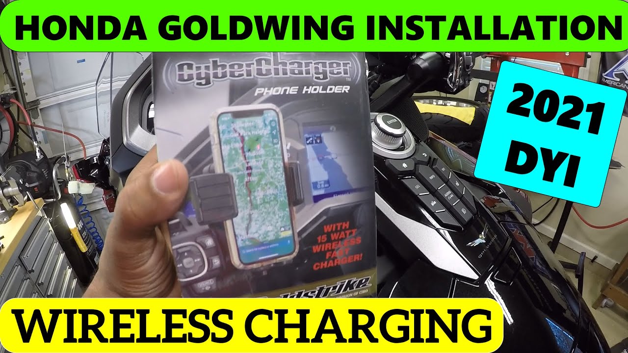 Cyber Charger Phone Holder by Goldstrike Installation 2018-2025 GOLDWING