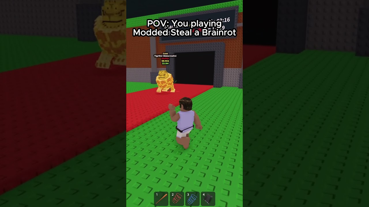 Modded Steal a Brainrot POV #shorts #roblox #stealabrainrot
