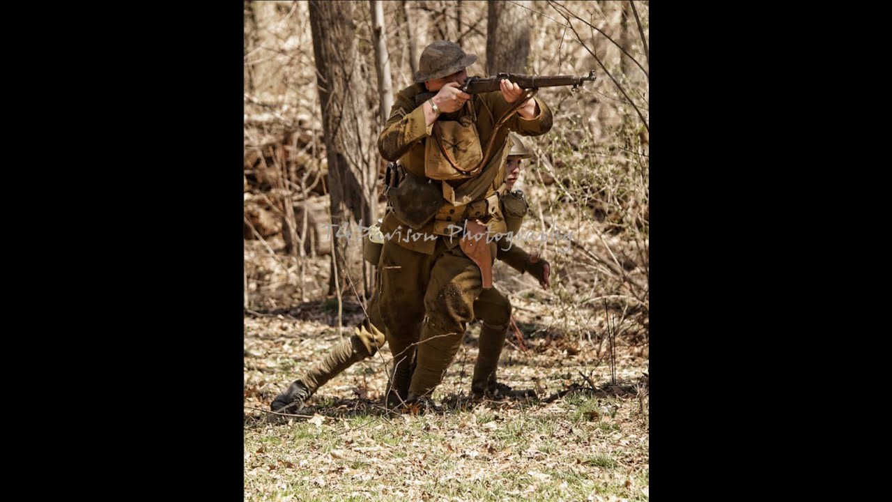 WW1 U.S Infantry Uniforms and Equipment in France, 1918-1919.