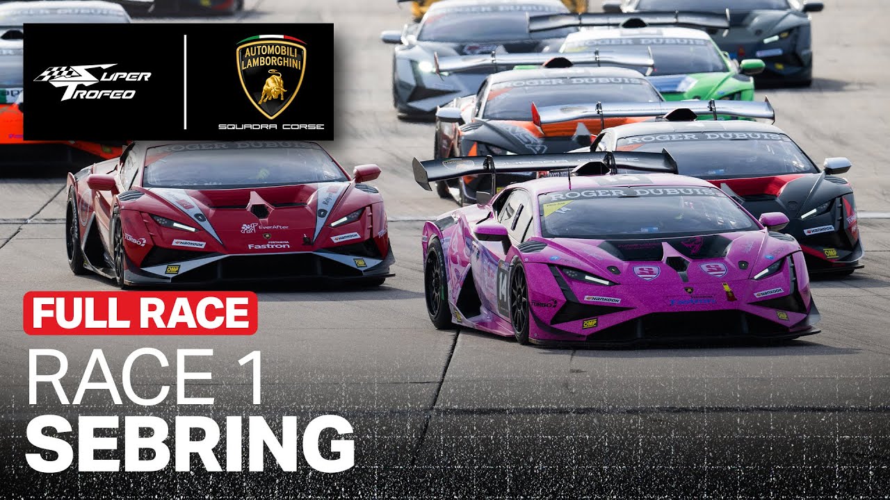 Race 1 – 2024 Lamborghini Super Trofeo At Sebring International Raceway
