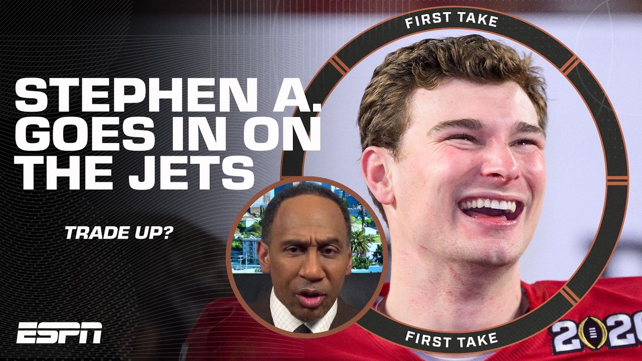 'STRAIGHT GARBAGE!' 🗑️ - Stephen A. does NOT want the Jets to trade up for Mendoza | First Take