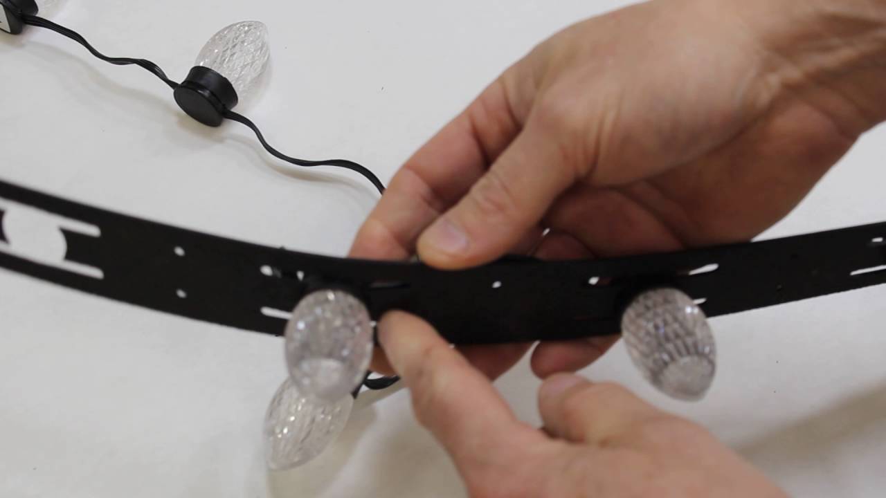 Mounting Strip for Brilliant Bulbs / GE Color Effects / Light-o-Rama Color Cosmic Bulbs / PixaBulbs