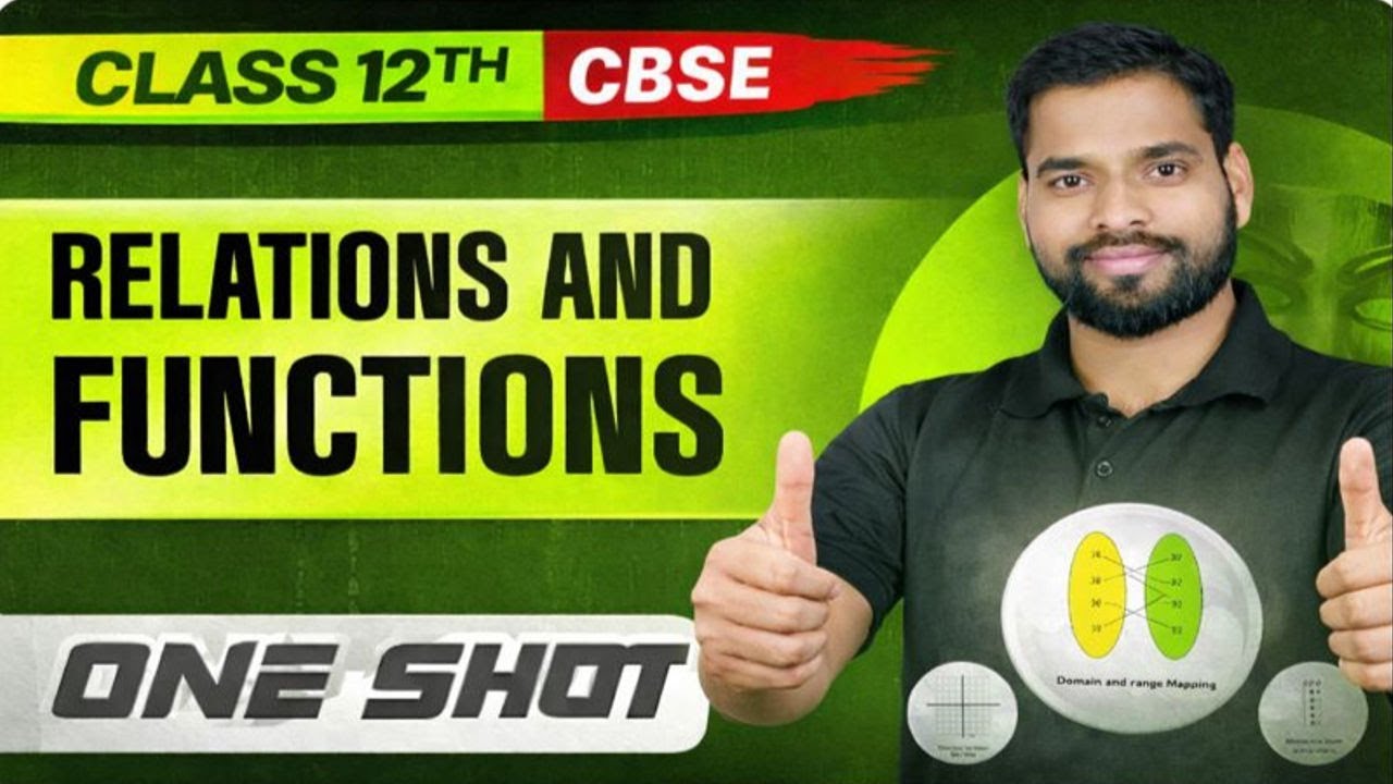 CBSE 12th Maths  Functions ONE SHOT🔥| Board Exam 2026 | 100% Concept + PYQs | RAM SIR #cbse