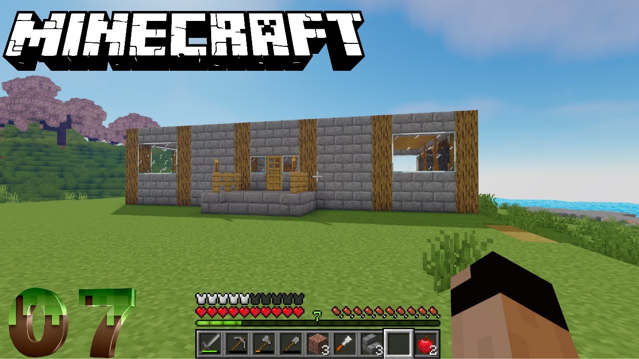 Minecraft Java 07 das haus entsteht langsam