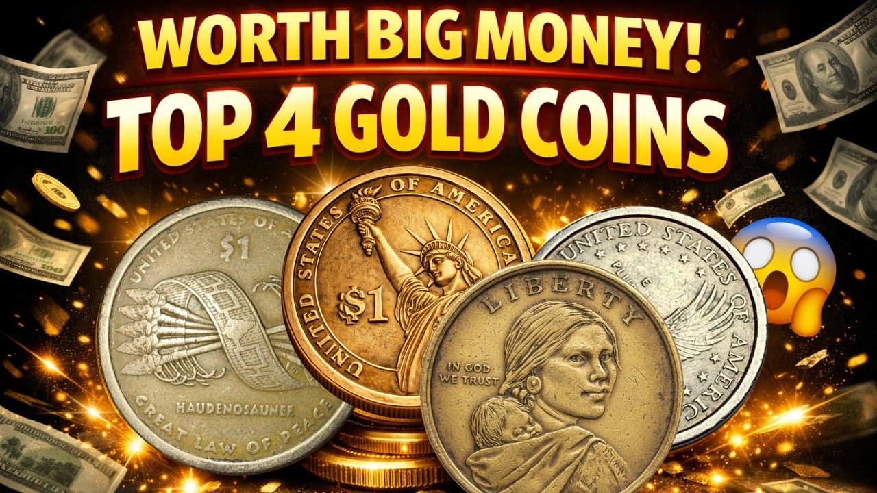Top 4 Rare U.S. Gold Dollar Coins Worth BIG Money in 2026!
